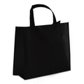 Borsa in TNT RPET laminato 40 x 16 x 35 cm 105g/m² Nero - personalizzabile con logo