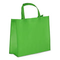 Borsa in TNT RPET laminato 40 x 16 x 35 cm 105g/m² verde - personalizzabile con logo