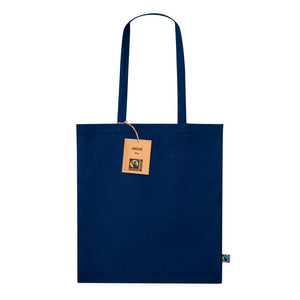 Borsa Inova Fairtrade blu navy - personalizzabile con logo