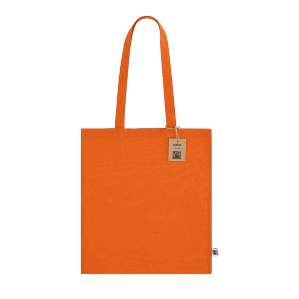 Borsa Jamal Fairtrade arancione - personalizzabile con logo