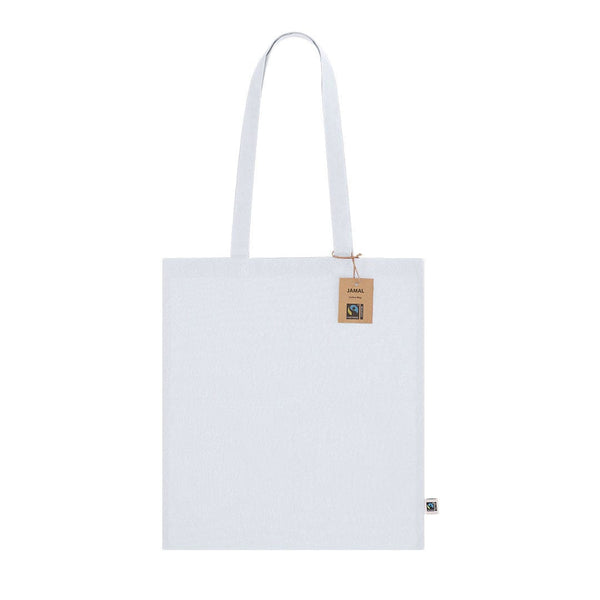 Borsa Jamal Fairtrade bianco - personalizzabile con logo