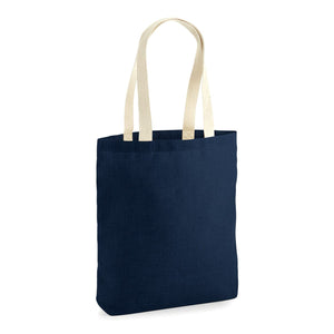 Borsa Juta Naturale blu / UNICA - personalizzabile con logo