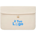 Borsa laptop 15 pollici in cotone - personalizzabile con logo