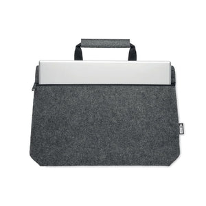 Borsa laptop in feltro RPET con manico - personalizzabile con logo