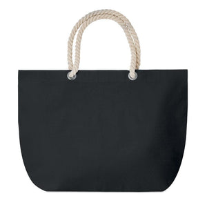 Borsa mare c/manici in corda - personalizzabile con logo