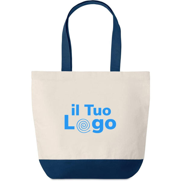 Borsa mare da 280gr - personalizzabile con logo - blu