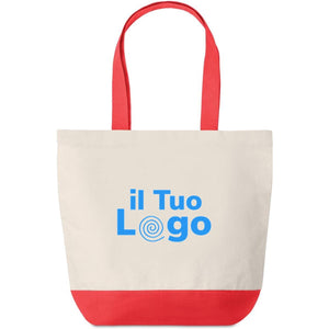 Borsa mare da 280gr - personalizzabile con logo - rosso