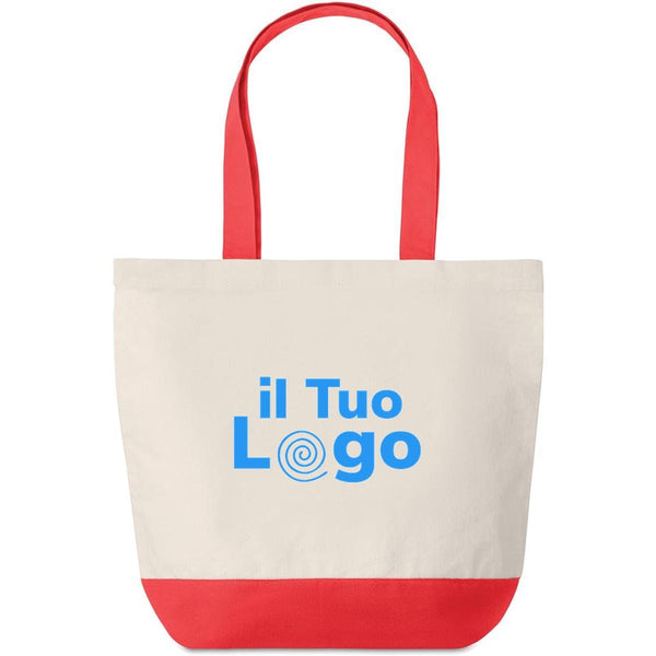 Borsa mare da 280gr - personalizzabile con logo - rosso