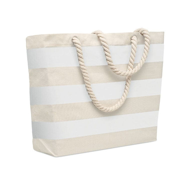 Borsa mare in cotone 220 gr/m² Bianco - personalizzabile con logo