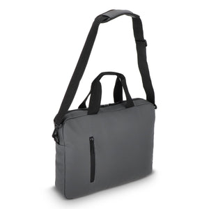 Borsa messenger per laptop PU SoMa 28 x 38 x 5 cm Grigio - personalizzabile con logo