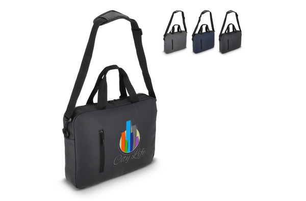 Borsa messenger per laptop PU SoMa 28 x 38 x 5 cm - personalizzabile con logo