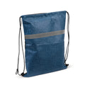 Borsa morbida con striscia riflettente blu navy - personalizzabile con logo