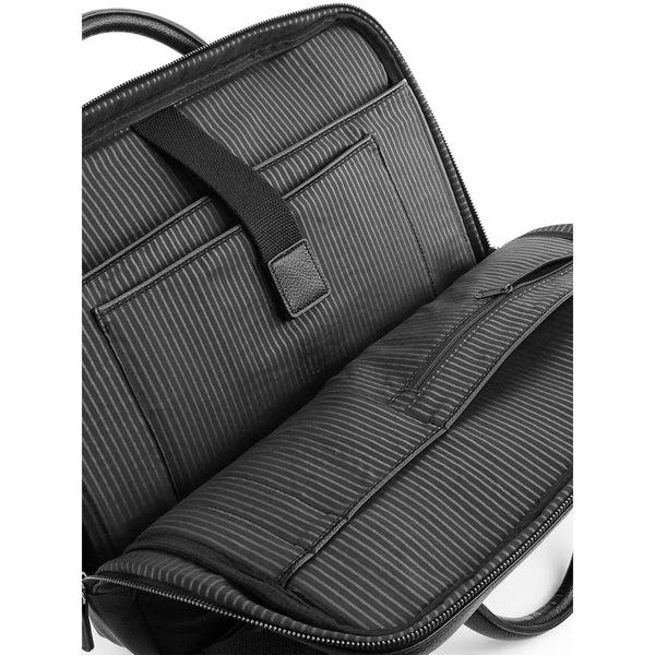 Borsa NuHide™ Slimline Laptop Brief nero - personalizzabile con logo