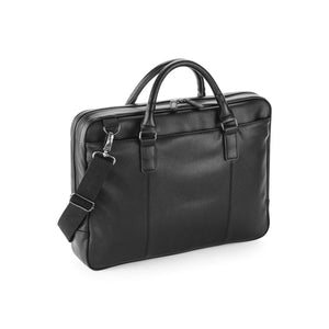 Borsa NuHide™ Slimline Laptop Brief nero - personalizzabile con logo
