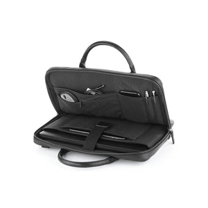 Borsa NuHide™ Slimline Laptop Brief nero - personalizzabile con logo