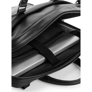 Borsa NuHide™ Slimline Laptop Brief nero - personalizzabile con logo