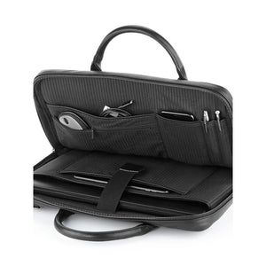 Borsa NuHide™ Slimline Laptop Brief nero - personalizzabile con logo