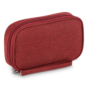 Borsa organizer Kora in rPET 300D rosso - personalizzabile con logo