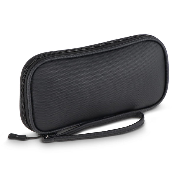 Borsa organizer Kyra 210D rivestita in PU rPET 20 x 11,5 x 2 cm Nero - personalizzabile con logo