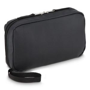Borsa organizer Napa 210D rivestita in PU rPET 22 x 13 x 4 cm Nero - personalizzabile con logo