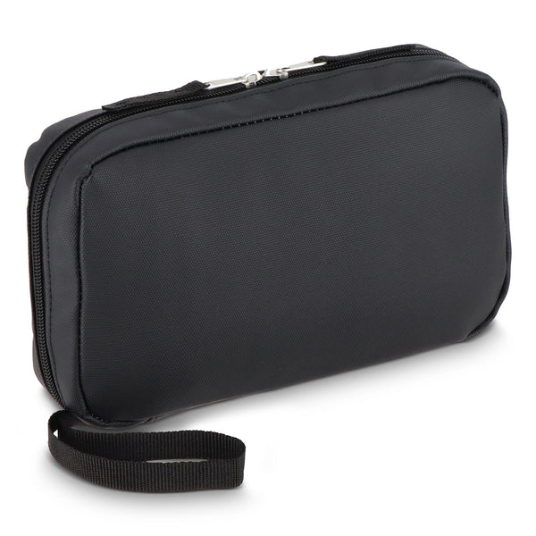 Borsa organizer Napa 210D rivestita in PU rPET 22 x 13 x 4 cm Nero - personalizzabile con logo