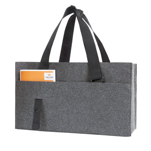 Borsa Organizer tipo Feltro grigio / UNICA - personalizzabile con logo