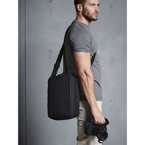 Borsa Padded Camera Organiser nero - personalizzabile con logo