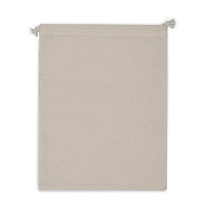 Borsa per alimenti riutilizzabile in cotone OEKO-TEX® 25x30cm beige - personalizzabile con logo