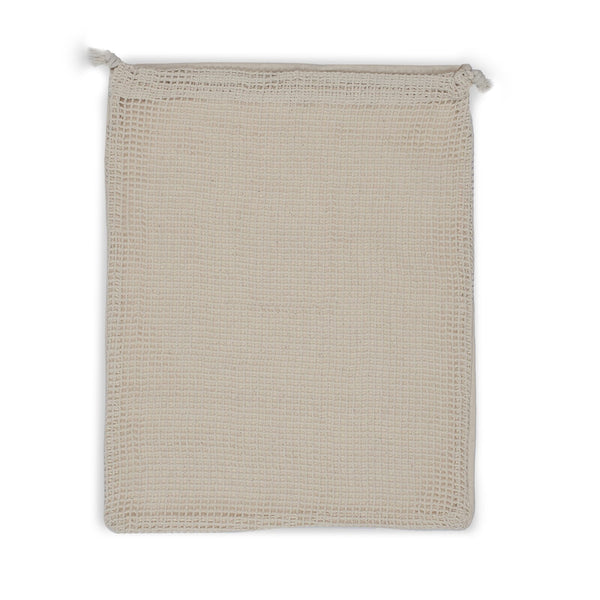 Borsa per alimenti riutilizzabile in cotone OEKO-TEX® 25x30cm beige - personalizzabile con logo