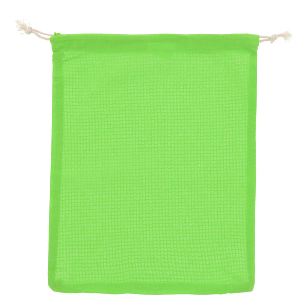 Borsa per alimenti riutilizzabile in cotone OEKO-TEX® 25x30cm verde - personalizzabile con logo