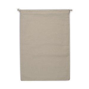 Borsa per alimenti riutilizzabile in cotone OEKO-TEX® 30x40cm beige - personalizzabile con logo