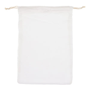 Borsa per alimenti riutilizzabile in cotone OEKO-TEX® 30x40cm Bianco - personalizzabile con logo
