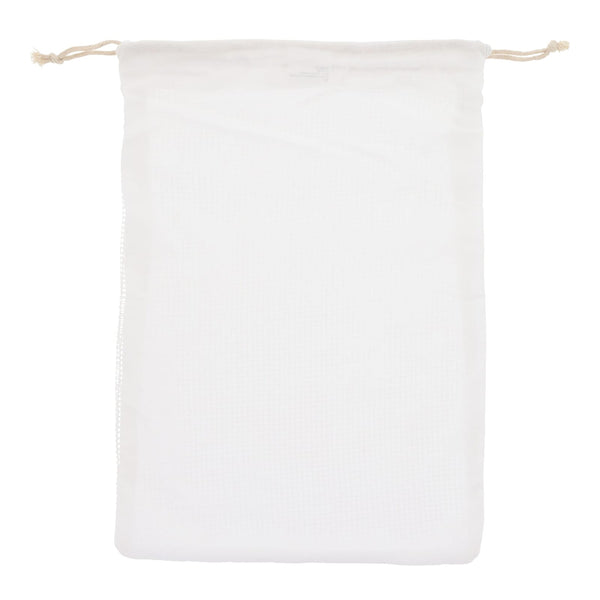 Borsa per alimenti riutilizzabile in cotone OEKO-TEX® 30x40cm Bianco - personalizzabile con logo