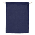 Borsa per alimenti riutilizzabile in cotone OEKO-TEX® 30x40cm blu navy - personalizzabile con logo