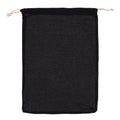 Borsa per alimenti riutilizzabile in cotone OEKO-TEX® 30x40cm Nero - personalizzabile con logo