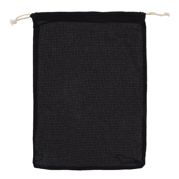 Borsa per alimenti riutilizzabile in cotone OEKO-TEX® 30x40cm Nero - personalizzabile con logo