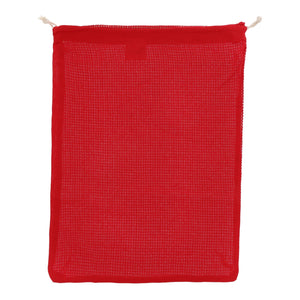 Borsa per alimenti riutilizzabile in cotone OEKO-TEX® 30x40cm Rosso - personalizzabile con logo