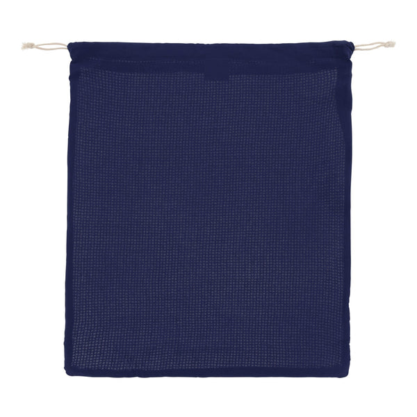 Borsa per alimenti riutilizzabile in cotone OEKO-TEX® 40x45cm blu navy - personalizzabile con logo