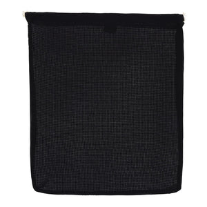 Borsa per alimenti riutilizzabile in cotone OEKO-TEX® 40x45cm Nero - personalizzabile con logo