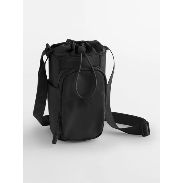 Borsa per borraccia Studio nero - personalizzabile con logo