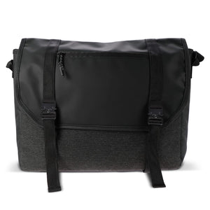 Borsa per computer portatile Liam RPET 12L Nero - personalizzabile con logo