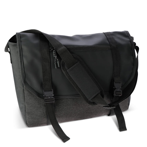 Borsa per computer portatile Liam RPET 12L Nero - personalizzabile con logo