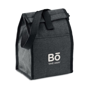 Borsa per il pranzo in RPET 600 Nero - personalizzabile con logo