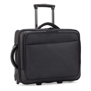 Borsa per laptop con trolley Nero - personalizzabile con logo