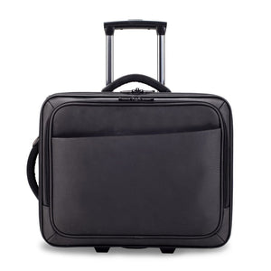 Borsa per laptop con trolley Nero - personalizzabile con logo