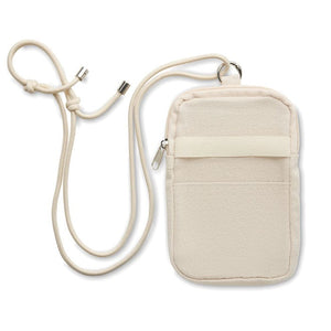 Borsa per smartphone cross body beige - personalizzabile con logo