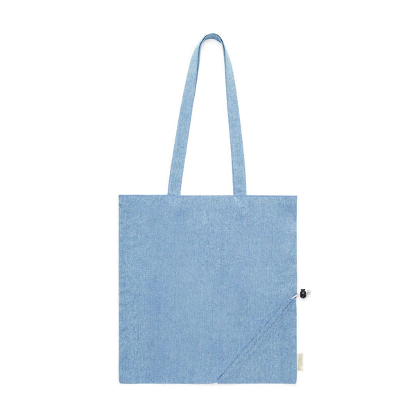 Borsa Pieghevole Biyon blu - personalizzabile con logo