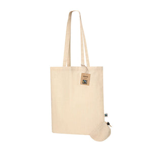 Borsa Pieghevole Kieran Fairtrade natural - personalizzabile con logo