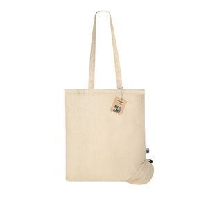 Borsa Pieghevole Kieran Fairtrade natural - personalizzabile con logo