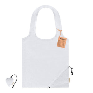 Borsa Pieghevole Lecton bianco - personalizzabile con logo